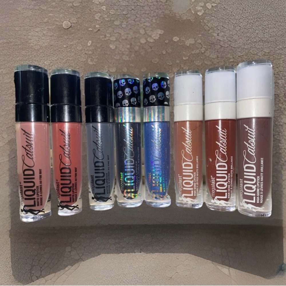 8 x Wet n Wild Megalast Catsuit Liquid Lipsticks In Rare Shades | Matte, Gloss
